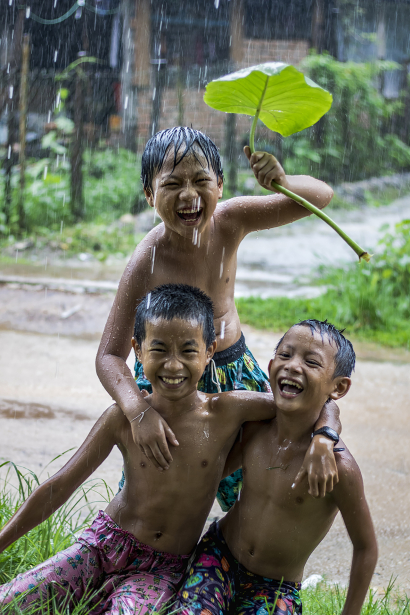 Happy friends