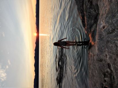 The last swim of the year. Wel...