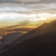 Dawn over the volcano.