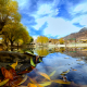 Fall in Nako Lake