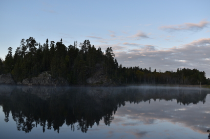 Fog over the lake