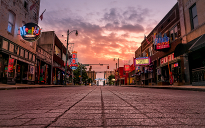 Beale Street Empty due to Covi...