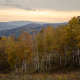  View of the mountain range at sunset