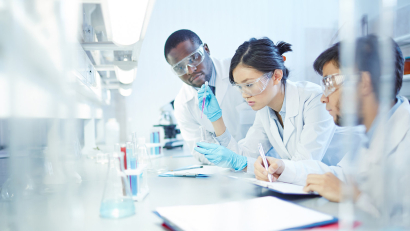 Researchers in Lab Coat