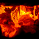 Coals of a fire