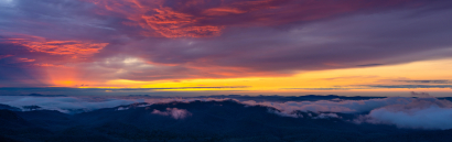 Sunrise from Funnel Top Along...