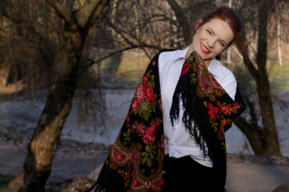  autumn woman beauty nature