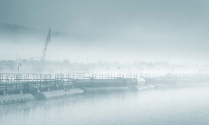 Fog on the river