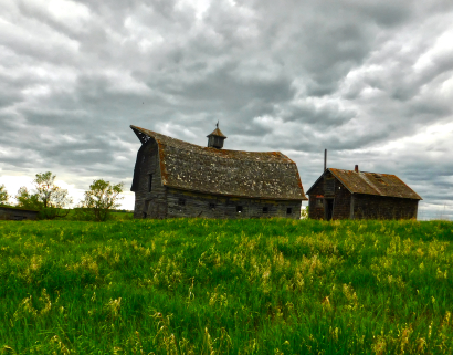 Abandoned barn yard