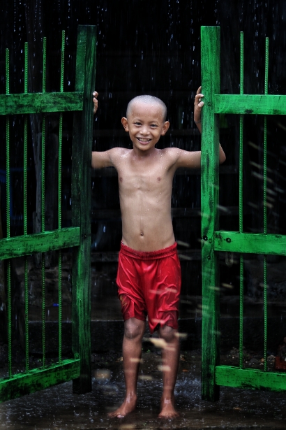 Children at the door