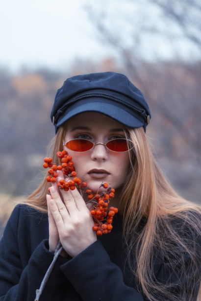 Woman with Rowan