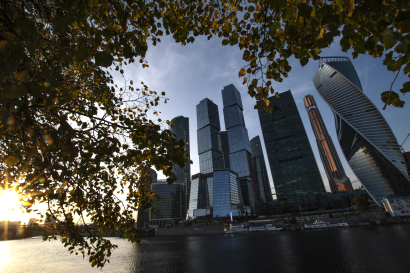Autumn-covered city