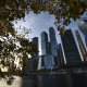 Autumn-covered city
