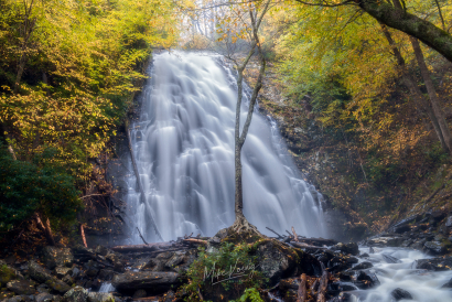 Crabtree Falls In The Rain at...