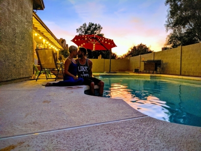 Sun Enveloped Lovers