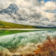 Mount Chephren in the Clouds 