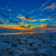 Sunset in sea beach 