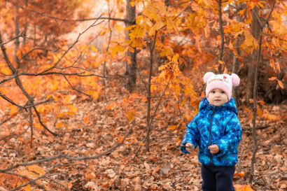 Child in the forest