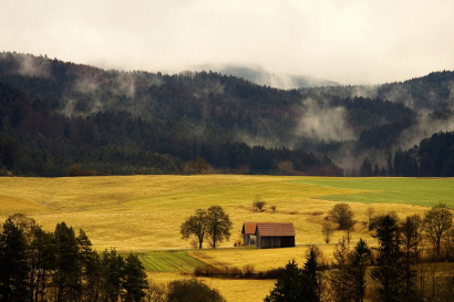 Distant farm.
