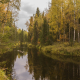 Mekhrenga river, Autumn.