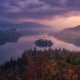 Autumn in bled lake