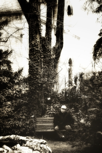 Alone in the garden