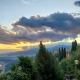 Sunset over the mountains
